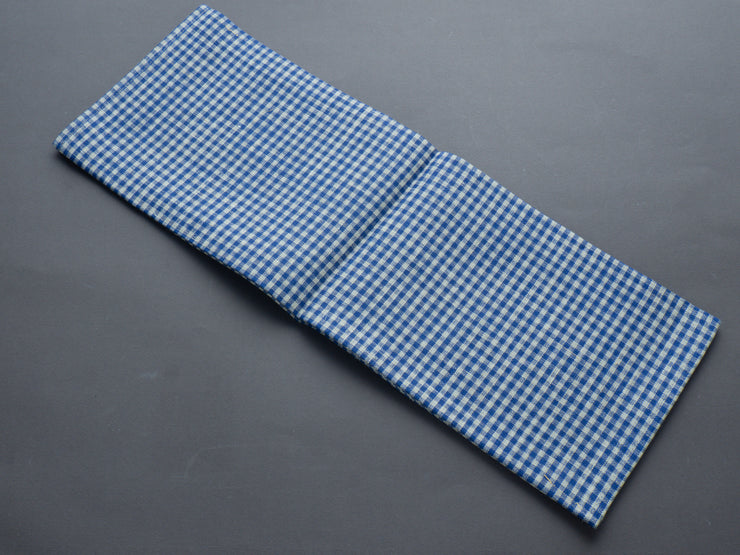 Fog Linen - Linen Kitchen Cloth - "Fred" Navy + Natural Check