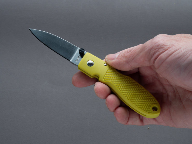 MOKI - Folding/Pocket Knife - Coupe - Mustard Yellow Grilon Handle