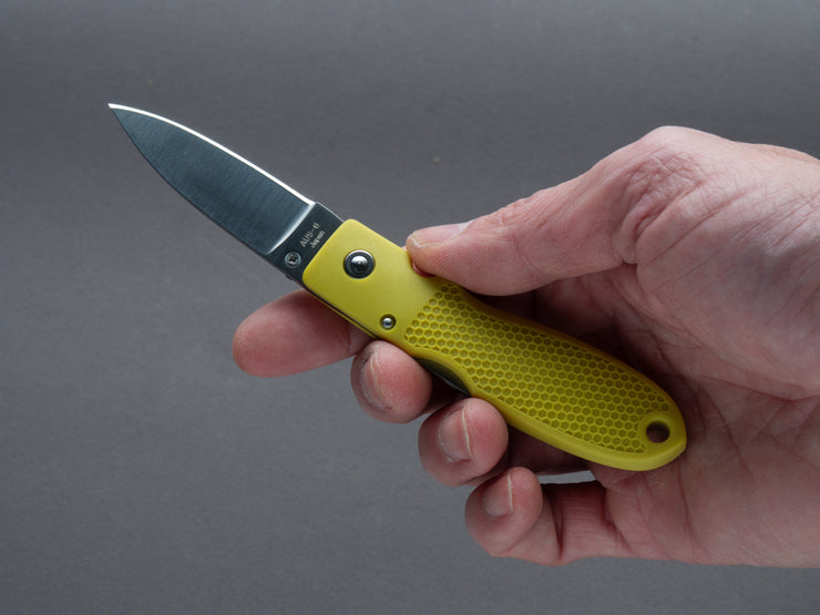 MOKI - Folding/Pocket Knife - Coupe - Mustard Yellow Grilon Handle