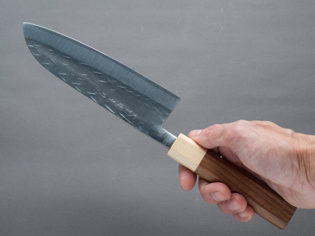 Hitohira - TD - SLD - Tsuchime - 165mm Santoku - Walnut Handle