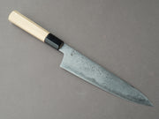 Sakai Kikumori - Kikuzuki Uzu - Blue #1 Damascus - 210mm Gyuto - Ho Wood Handle