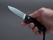 lionSTEEL - Fixed Blade - M1 - M390 - 75mm - Black G10 Handle - Leather Sheath