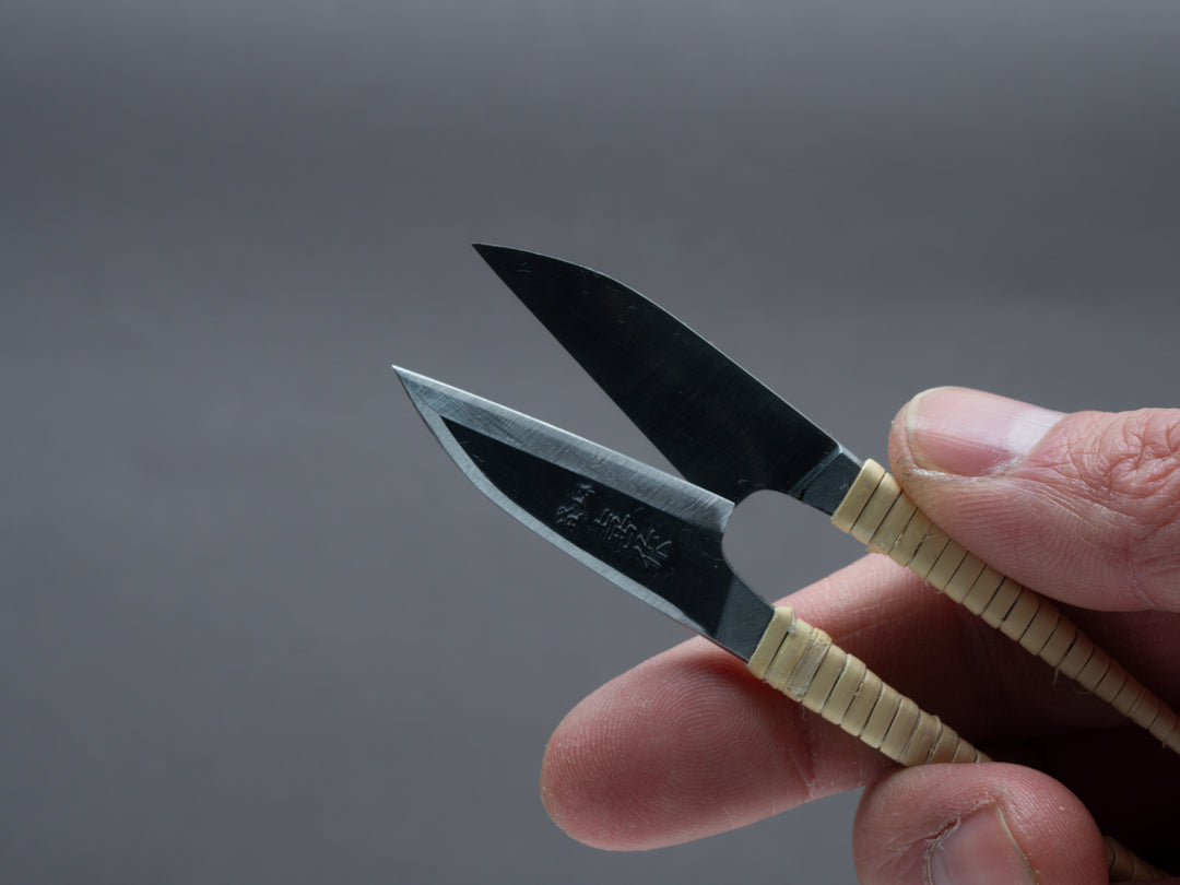 Morihei - Kisaku Nigiri - 105mm Thread Shears - Rattan