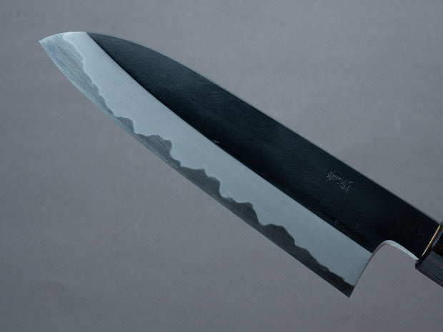 Hitohira - Kikuchiyo x Kyuzo - Blue #2 - Kurouchi - Santoku 180mm - Cherry Handle