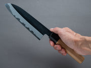 Hitohira - Kikuchiyo x Kyuzo - Blue #2 - Kurouchi - Santoku 180mm - Cherry Handle