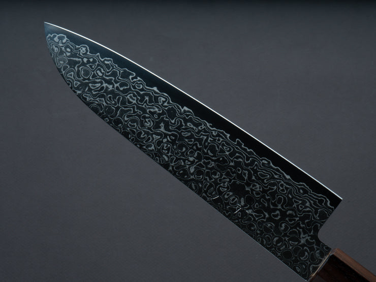 Hitohira - HG - Damascus - Santoku - 185mm - Cherry Wood Handle