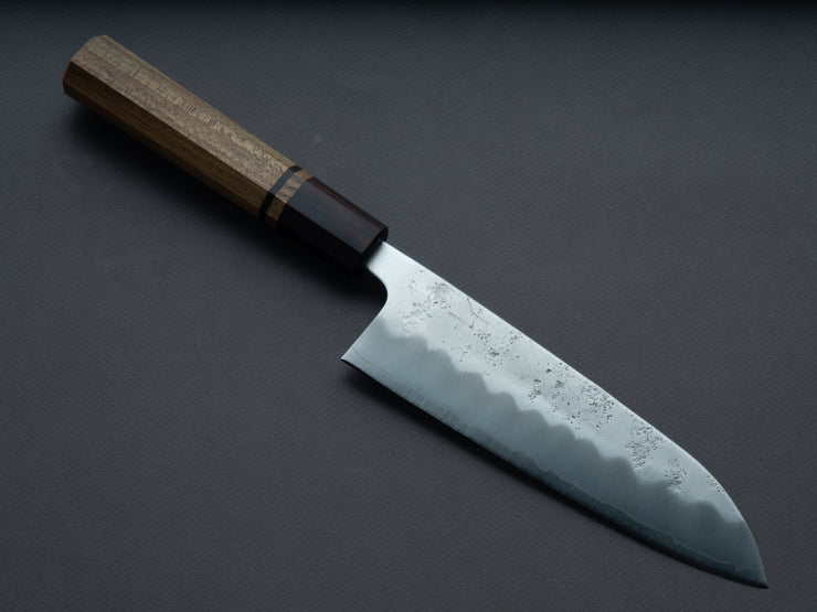 Hitohira - Futana - Ginsan - Nashiji - Santoku - 170mm - Jindai Elm Handle