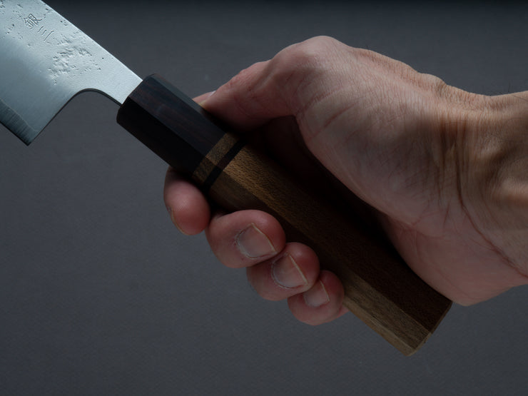 Hitohira - Futana - Ginsan - Nashiji - Santoku - 170mm - Jindai Elm Handle