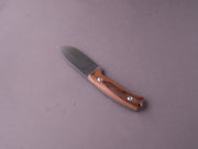 lionSTEEL - Fixed Blade - M3 - Niolox - 105mm - Santos Mahogany Handle - Leather Sheath