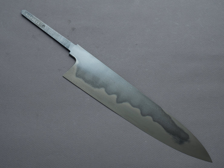 Hashimoto Shoichi - Mizu Honyaki - White #1 Metal Flow - 240mm Gyuto - No Handle