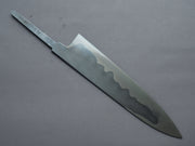 Hashimoto Shoichi - Mizu Honyaki - White #1 Metal Flow - 240mm Gyuto - No Handle