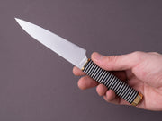 Florentine Kitchen Knives - Kedma - Paring - Stacked Black & White Handle