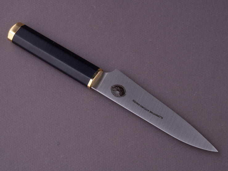 Florentine Kitchen Knives - Kedma - Paring - Stacked Black Handle