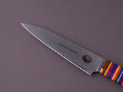 Florentine Kitchen Knives - Kedma - Petty/Utility - Stacked Mixed Color Handle