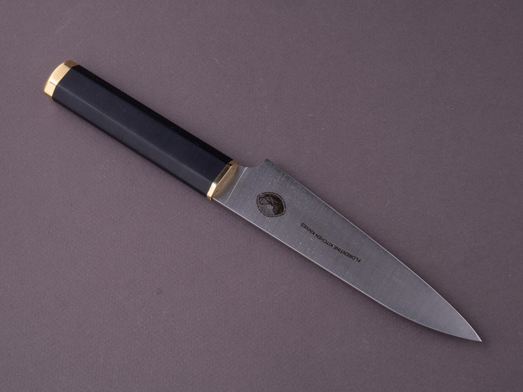 Florentine Kitchen Knives - Kedma - Petty/Utility - Stacked Black Handle