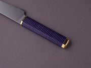 Florentine Kitchen Knives - Kedma - Petty/Utility - Stacked Black & Purple Handle