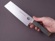 Florentine Kitchen Knives - Kedma - Nakiri - Stacked Black & White Handle
