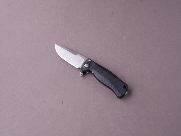 lionSTEEL - SOLID Folding Knife - SR22 - Sleipner - 75mm - Frame Lock - Black Aluminum