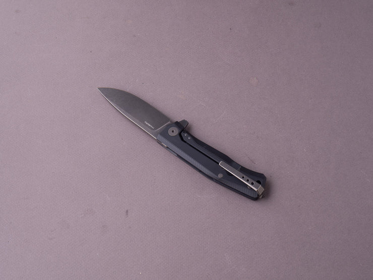 lionSTEEL - Folding Knife - MYTO - M390 - 85mm - Frame Lock - Black Aluminum - Black Stonewashed