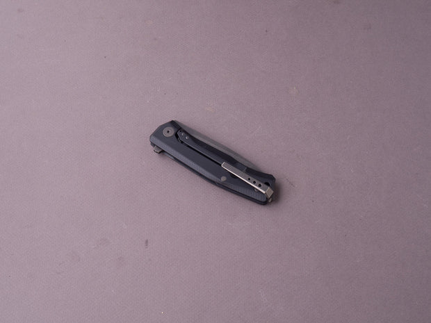 lionSTEEL - Folding Knife - Frame Lock - MYTO - M390 - 85mm  - Black Aluminum - Black Mil Spec