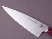 Florentine Kitchen Knives - 205mm Chef - Stacked Black & Red Handle