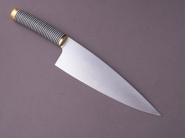 Florentine Kitchen Knives - 205mm Chef - Stacked Black & White Handle