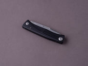 lionSTEEL - SOLID Folding Knife - Thrill - M390 - 75mm - Black Aluminum - H. WAYL Clip