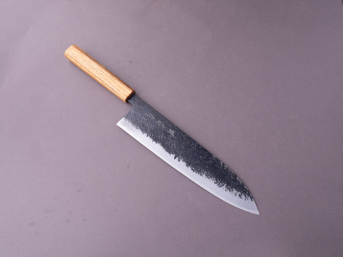 Sakai Kikumori - MK - Blue #2 - Kurouchi Tsuchime - 240mm Gyuto