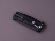 lionSTEEL - SOLID Folding Knife - SR11 - Sleipner - 90mm - Black Aluminum - Black Mil Spec
