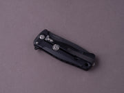lionSTEEL - SOLID Folding Knife - SR22 - Sleipner - 75mm - Frame Lock - Black Aluminum - Black Mil Spec