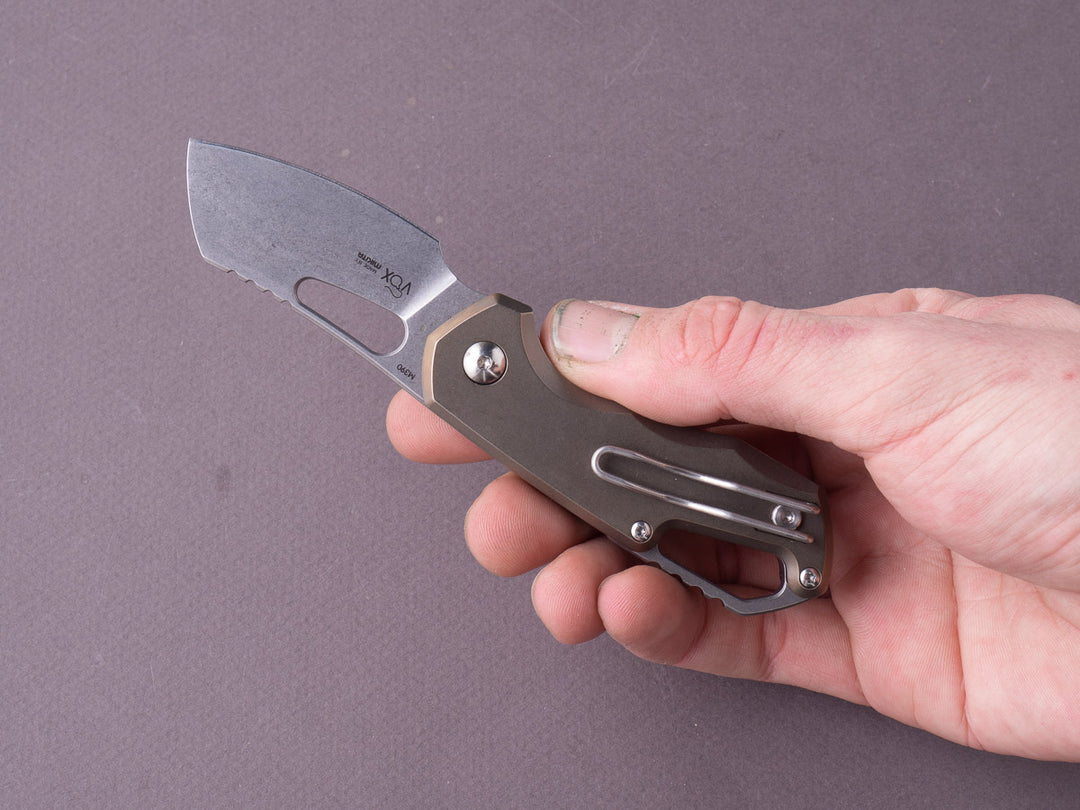 MKM - Folding Knife - ISONZO - Liner Lock - M390 - 50mm - Bronze