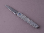 MKM - Folding Knife - Flame Light (Drop Point) - Liner Lock - M390 - 70mm - Black Canvas Micarta