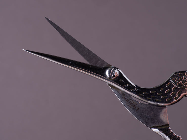 Ernest Wright - Antique Stork Snips - Carbon Steel