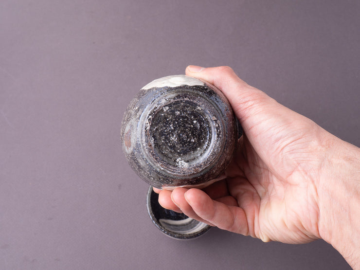 Komon - Seji Okuda - Sake Set w/ Kiri Gift Box - Hakame Finish