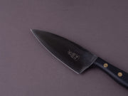 Windmühlenmesser - K4 - Stainless - 125mm Medium Chef - Black POM Handle