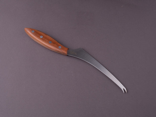 Windmühlenmesser - Fromago Series - Stainless - Soft Cheese Knife w/ Forked Tip - Plumwood Handle