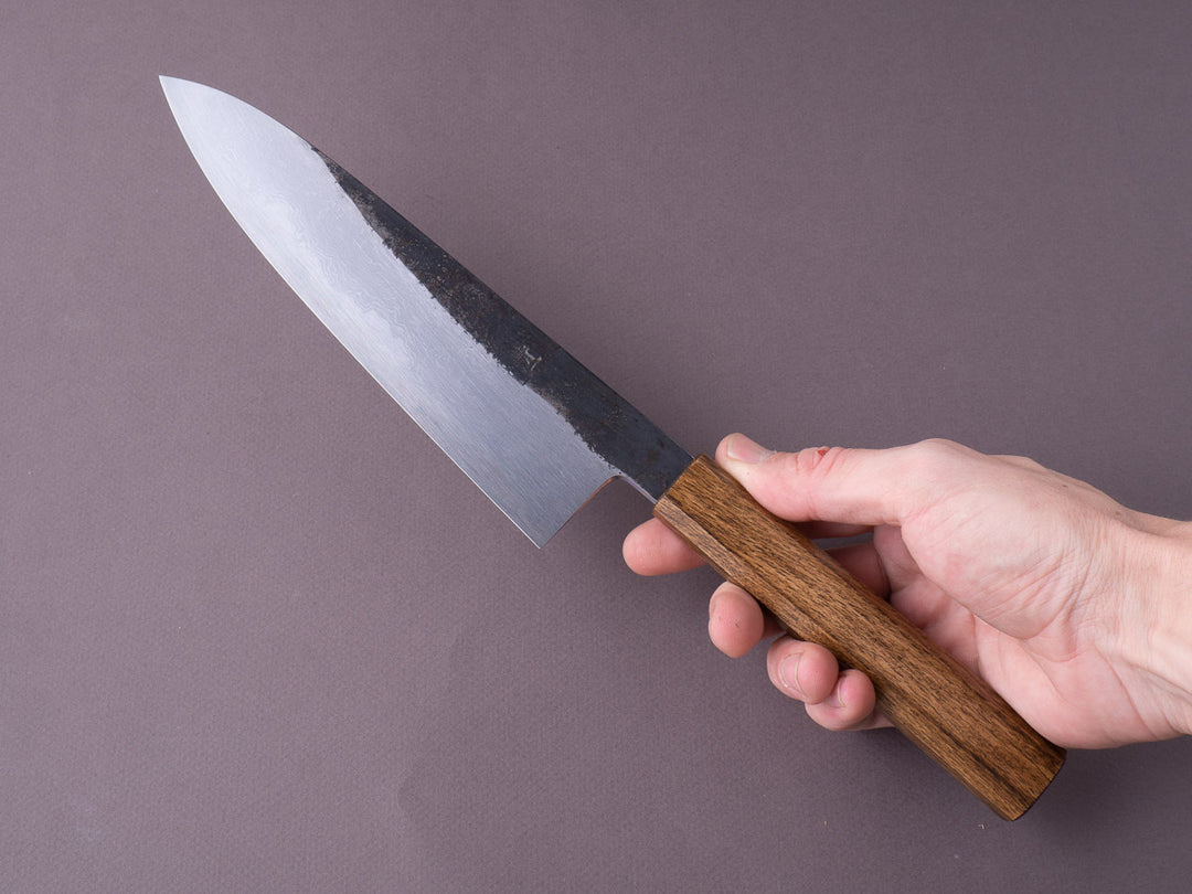 HADO - Sumi - Blue #1 - Damascus Kurouchi - 210mm Wide Gyuto