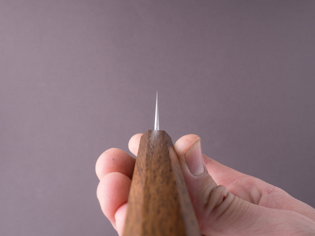 HADO - Sumi - Blue #1 - Damascus Kurouchi - 270mm Sujihiki - Brown