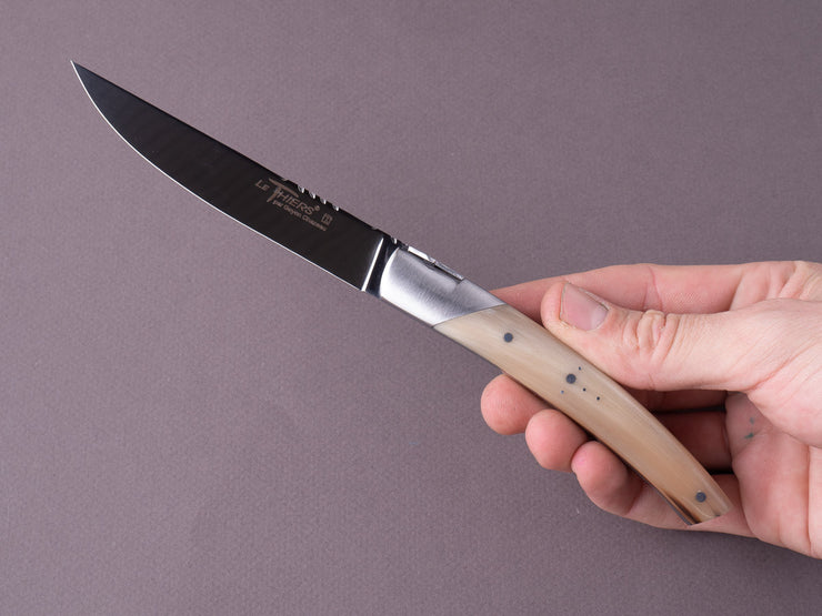 Goyon Chazeau - Le Thiers "Prestige" - Steak/Table Knives - Horn of Aubrac Handle - Set of 6