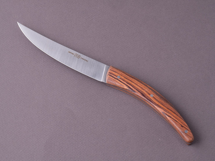 Goyon-Chazeau - Styl'ver Brasserie- Steak/Table Knives - Mixed Wood Handles - Set of 6