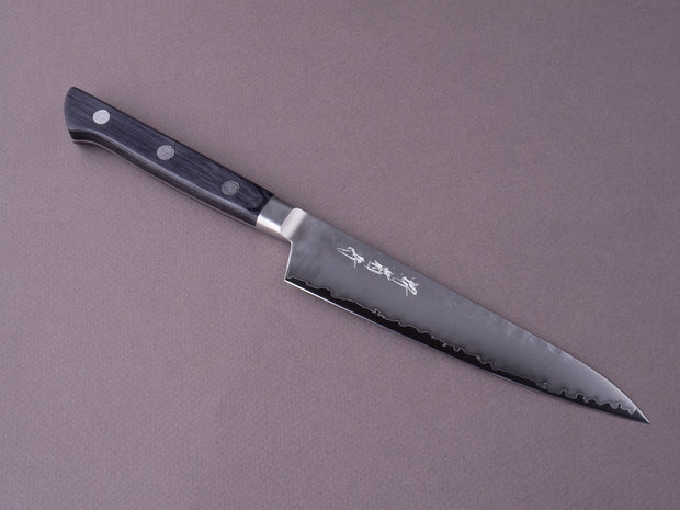 Sakai Kikumori - VG5 - 150mm Petty - Western Black Pakka Handle