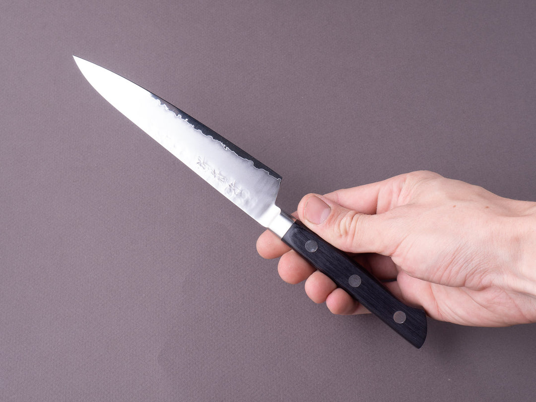 Sakai Kikumori - VG5 - 150mm - Petty - Western Black Pakka Handle