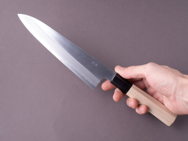 Sakai Kikumori - Nakagawa Stainless Clad - White #1 - 210mm Gyuto - Magniloa Handle