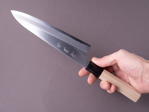 Sakai Kikumori - Nakagawa Stainless Clad - White #1 - 210mm Gyuto - Magniloa Handle
