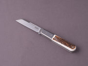 lionSTEEL - Folding Knife - Barlow - DOM - M390 - Slip Joint -Stag Horn Handle