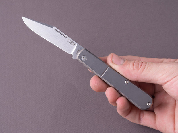 lionSTEEL - Folding Knife - Barlow - Shuffler - 65mm - M390 - Slip Joint - Titanium Handle