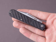 lionSTEEL - Folding Knife - Barlow - Shuffler - 65mm - M390 - Slip Joint - Carbon Fiber