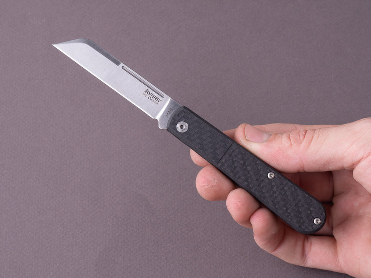 lionSTEEL - Folding Knife - Barlow - DOM - 75mm - M390 - Slip Joint - Carbon Fiber