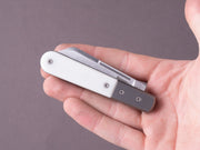 lionSTEEL - Folding Knife - Beerlow - Dom & Bottle Opener - 65mm - M390 - Slip Joint - White Micarta Handle