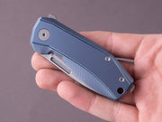 lionSTEEL - Folding Knife - Nano - MagnaCut - 65mm - Frame Lock - Blue Titanium